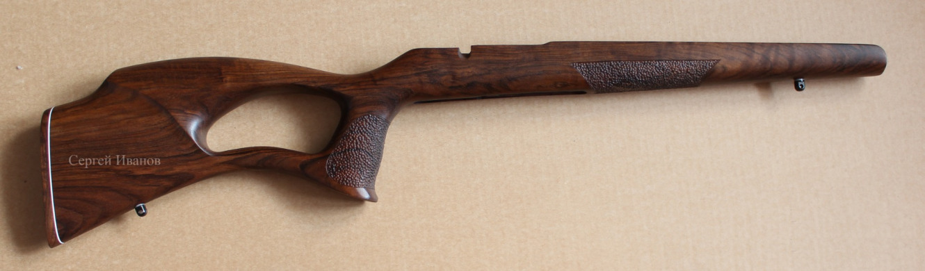 Ложа для карабина CZ457 VARMINT. Высокий гребень. Облегченная. Орех.