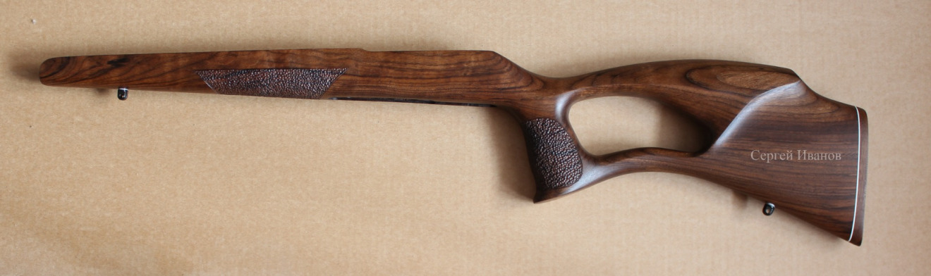 Ложа для карабина CZ457 VARMINT. Высокий гребень. Облегченная. Орех.